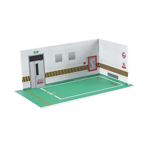 Parking lot scene vitrine - 1/24,