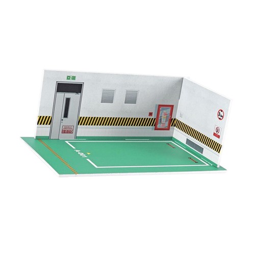 Parking lot scene vitrine - parking,