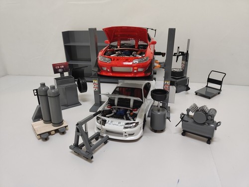 Diorama auto garage - diorama,