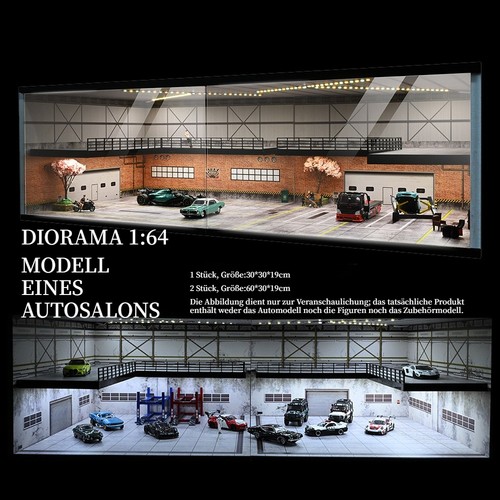 Diorama garage modell - diorama, mit