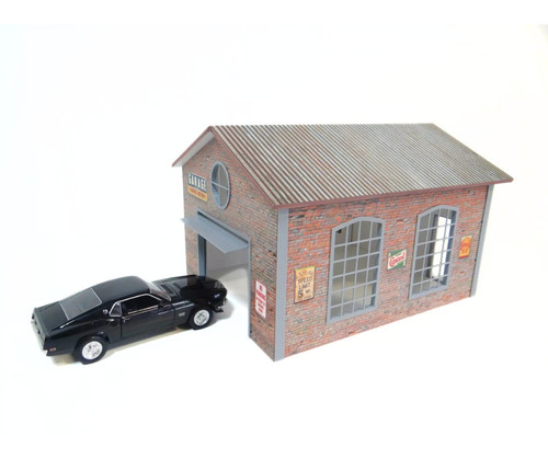 Brick auto garage - auto,