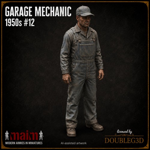 Garage mechanic 1950s - #12, /