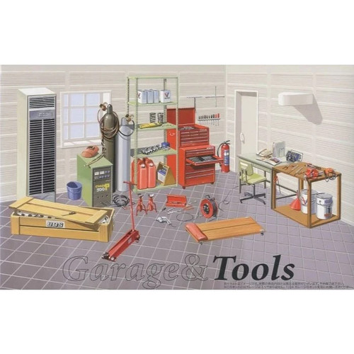 Fujimi garage tools diorama - garage,