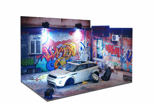 Graffiti street diorama - graffiti,